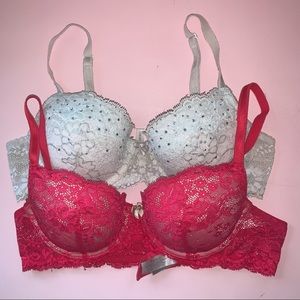 BUNDLE of 2 VICTORIA’S SECRET Bras Sz 34B